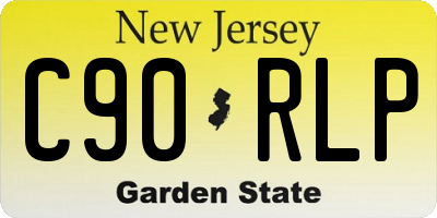 NJ license plate C90RLP