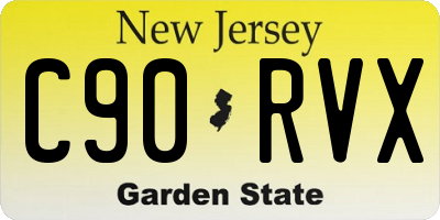 NJ license plate C90RVX
