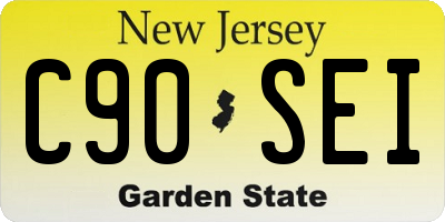 NJ license plate C90SEI