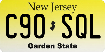 NJ license plate C90SQL