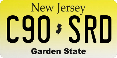 NJ license plate C90SRD