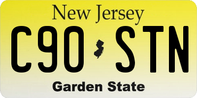 NJ license plate C90STN
