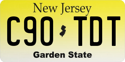 NJ license plate C90TDT