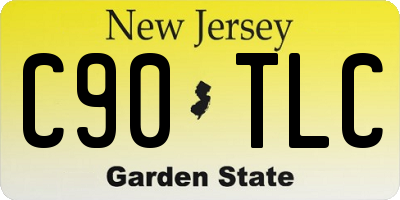 NJ license plate C90TLC
