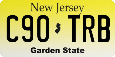 NJ license plate C90TRB