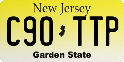 NJ license plate C90TTP