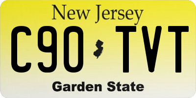 NJ license plate C90TVT