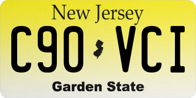 NJ license plate C90VCI
