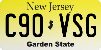 NJ license plate C90VSG