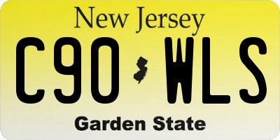 NJ license plate C90WLS