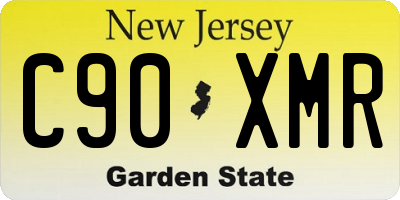 NJ license plate C90XMR