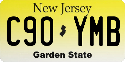 NJ license plate C90YMB