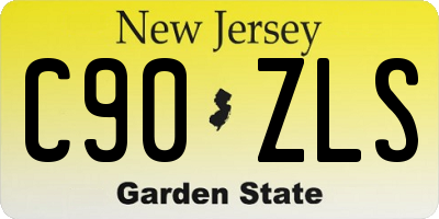 NJ license plate C90ZLS