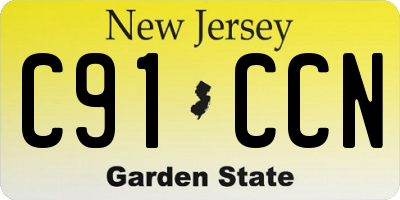 NJ license plate C91CCN
