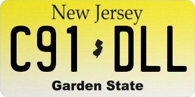 NJ license plate C91DLL