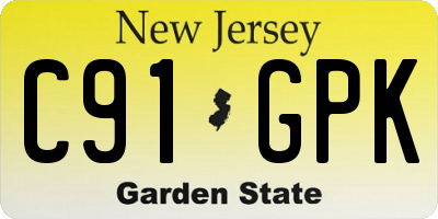 NJ license plate C91GPK