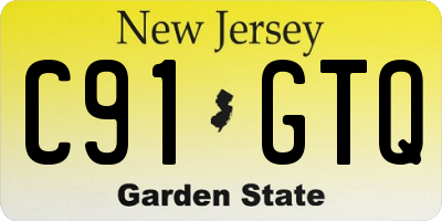 NJ license plate C91GTQ