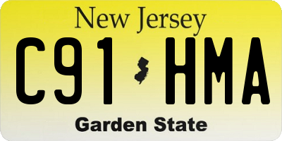 NJ license plate C91HMA