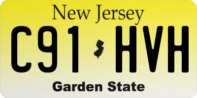NJ license plate C91HVH