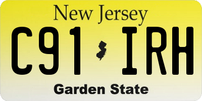 NJ license plate C91IRH