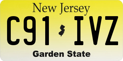 NJ license plate C91IVZ