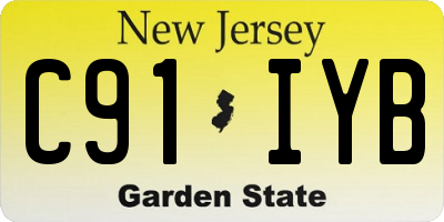NJ license plate C91IYB