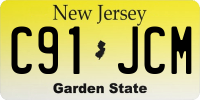 NJ license plate C91JCM