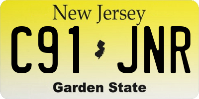 NJ license plate C91JNR
