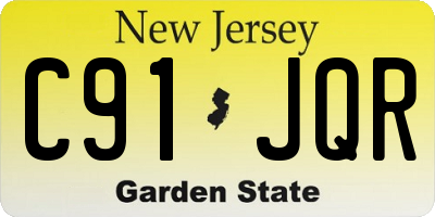 NJ license plate C91JQR