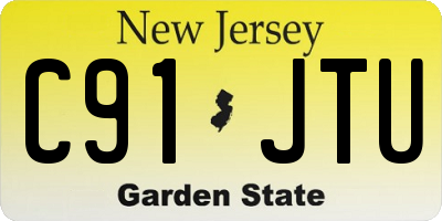 NJ license plate C91JTU