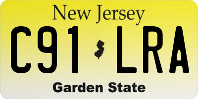 NJ license plate C91LRA