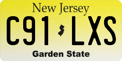 NJ license plate C91LXS