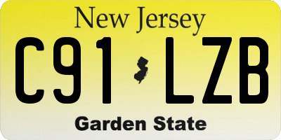NJ license plate C91LZB