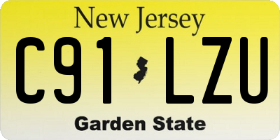 NJ license plate C91LZU