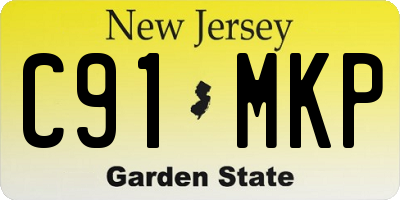 NJ license plate C91MKP