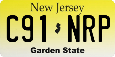 NJ license plate C91NRP