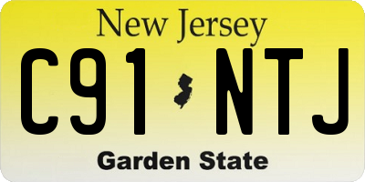 NJ license plate C91NTJ