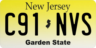 NJ license plate C91NVS