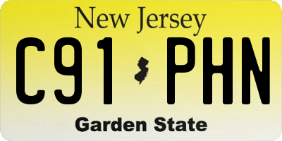 NJ license plate C91PHN