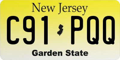 NJ license plate C91PQQ
