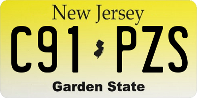 NJ license plate C91PZS
