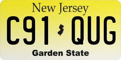 NJ license plate C91QUG