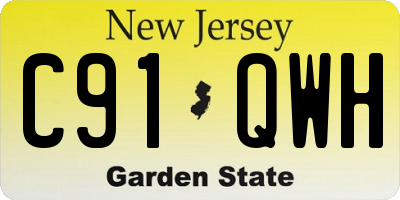 NJ license plate C91QWH
