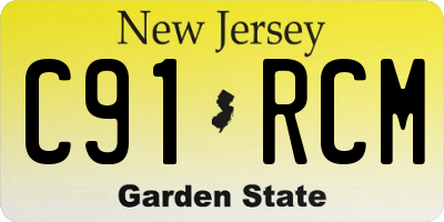 NJ license plate C91RCM