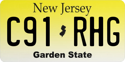 NJ license plate C91RHG