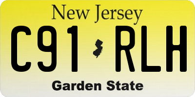 NJ license plate C91RLH