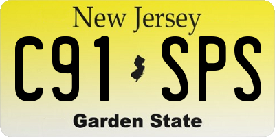 NJ license plate C91SPS