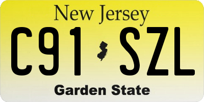 NJ license plate C91SZL
