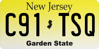 NJ license plate C91TSQ