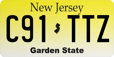 NJ license plate C91TTZ